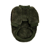 Maxbell Dog Cat Warm Coat Small Puppy Comfortable Outdoor Apparels Dark Green-L