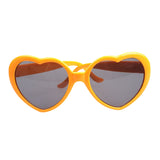 Maxbell Lightweight Lovely Sunglasses Women Heart Shape Eyewear Sun Glasses Yellow