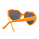 Maxbell Lightweight Lovely Sunglasses Women Heart Shape Eyewear Sun Glasses Yellow