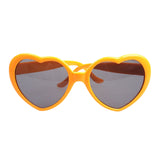 Maxbell Lightweight Lovely Sunglasses Women Heart Shape Eyewear Sun Glasses Yellow