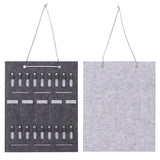 Maxbell Wall Hanging Jewelry Sunglasses Organizer Bag Display for Earring Rings Light Gray