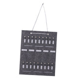 Maxbell Wall Hanging Jewelry Sunglasses Organizer Bag Display for Earring Rings Light Gray