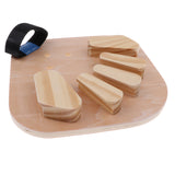 Maxbell Wooden Finger Separator Splint Separate Finger Board for Men Women Older S