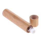 Maxbell Natural Bamboo Refillable Empty Essential Oil Makeup Roll on Bottle 10 ml