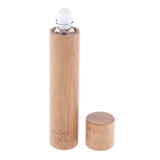 Maxbell Natural Bamboo Refillable Empty Essential Oil Makeup Roll on Bottle 10 ml