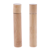 Maxbell Natural Bamboo Refillable Empty Essential Oil Makeup Roll on Bottle 10 ml