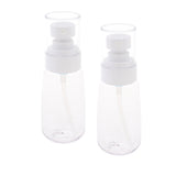 Maxbell 2Pcs Makeup Pump Bottle Container Cosmetic Cream Lotion Bottles Clear