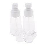 Maxbell 2Pcs Makeup Pump Bottle Container Cosmetic Cream Lotion Bottles Clear