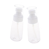 Maxbell 2Pcs Makeup Pump Bottle Container Cosmetic Cream Lotion Bottles Clear