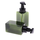 Maxbell Empty Plastic Square Pump Bottle Jar Foam Dispenser for Liquid Lotion Green