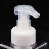 Maxbell 2Pcs 250ml Square Foam Lotion Pump Bottle Dispenser Vials Jar Clear