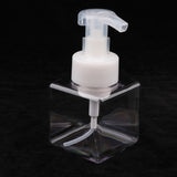 Maxbell 2Pcs 250ml Square Foam Lotion Pump Bottle Dispenser Vials Jar Clear