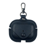 Maxbell Earphone Case PU Leather Protective Case Cover for Airpods Pro Black