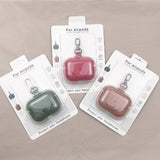 Maxbell Earphone Case PU Leather Protective Case Cover for Airpods Pro Black