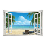Maxbell 3D Wall Hanging Tapestry Curtain for Party Decor Beach_200x150cm