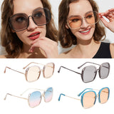 Maxbell Fashion Oversized Sunglasses Sun Glasses Eyewear Cool Light Blue