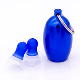 Maxbell Aluminum Portable Pill Tablet Case Bottle Container Keyring Keychain Blue
