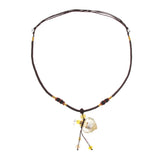 Maxbell Glass Locket Necklace Perfume Fragrance Essential Oil Diffuser Yellow