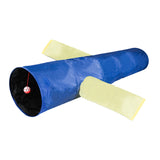 Maxbell Cat Tee Tunnel T-Cock Tube Crack Toy Pets Kitty Interaction Toys Blue