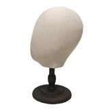 Maxbell Canvas Tabletop Wig Mannequin Hat Holder Stand Display Manikin Model Low Black