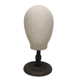 Maxbell Canvas Tabletop Wig Mannequin Hat Holder Stand Display Manikin Model Low Black