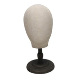 Maxbell Canvas Tabletop Wig Mannequin Hat Holder Stand Display Manikin Model Low Black