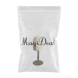 Maxbell Canvas Tabletop Wig Mannequin Hat Holder Stand Display Manikin Model Medium Black