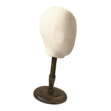 Maxbell Canvas Tabletop Wig Mannequin Hat Holder Stand Display Manikin Model Medium Black