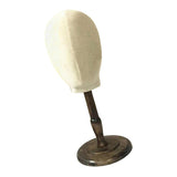 Maxbell Canvas Tabletop Wig Mannequin Hat Holder Stand Display Manikin Model Medium Black