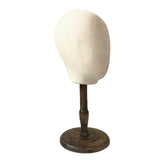 Maxbell Canvas Tabletop Wig Mannequin Hat Holder Stand Display Manikin Model Medium Black