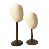 Maxbell Canvas Tabletop Wig Mannequin Hat Holder Stand Display Manikin Model Medium Black