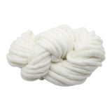 Maxbell Thick Knitted Wool Throw Blanket Chunky Sofa Blanket Kids Adults White