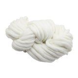 Maxbell Thick Knitted Wool Throw Blanket Chunky Sofa Blanket Kids Adults White