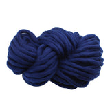 Maxbell Knitted Throw Blanket for Couch Machine Washable Dark Blue