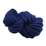 Maxbell Knitted Throw Blanket for Couch Machine Washable Dark Blue