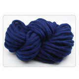 Maxbell Knitted Throw Blanket for Couch Machine Washable Dark Blue