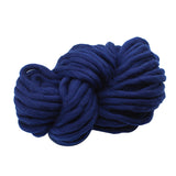 Maxbell Knitted Throw Blanket for Couch Machine Washable Dark Blue
