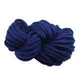 Maxbell Knitted Throw Blanket for Couch Machine Washable Dark Blue