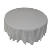Maxbell Round Disposable Table Cloth Tablecloths Wedding Birthday Party Silvery Grey