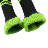 Maxbell 3pcs Golf Knitted Drivers Headcover Wood Club Pom Pom Long Neck Sock Sleeve