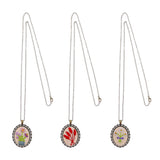 Maxbell Pendant Necklace Embroidery Craft Kits Jewelry Making Accessories N6010