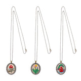 Maxbell Pendant Necklace Embroidery Craft Kits Jewelry Making Accessories N6009