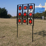 Maxbell Shooting Target Auto Reset Spinning Target Stand with 32 Paper Targets