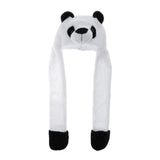 Maxbell Cartoon Kids Adults Winter Fuzzy Animal Hat Scarf Gloves Panda