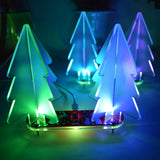 Maxbell LED Light 3D Christmas Tree DIY Kit Gift Green PCB with Frosted Acrylic