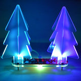 Maxbell LED Light 3D Christmas Tree DIY Kit Gift Green PCB with Frosted Acrylic