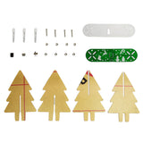 Maxbell LED Light 3D Christmas Tree DIY Kit Gift Green PCB with Frosted Acrylic