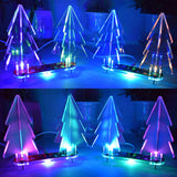 Maxbell LED Light 3D Christmas Tree DIY Kit Gift Green PCB with Frosted Acrylic