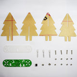 Maxbell LED Light 3D Christmas Tree DIY Kit Gift Green PCB with Frosted Acrylic