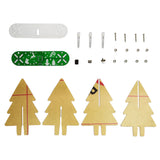 Maxbell LED Light 3D Christmas Tree DIY Kit Gift Green PCB with Frosted Acrylic